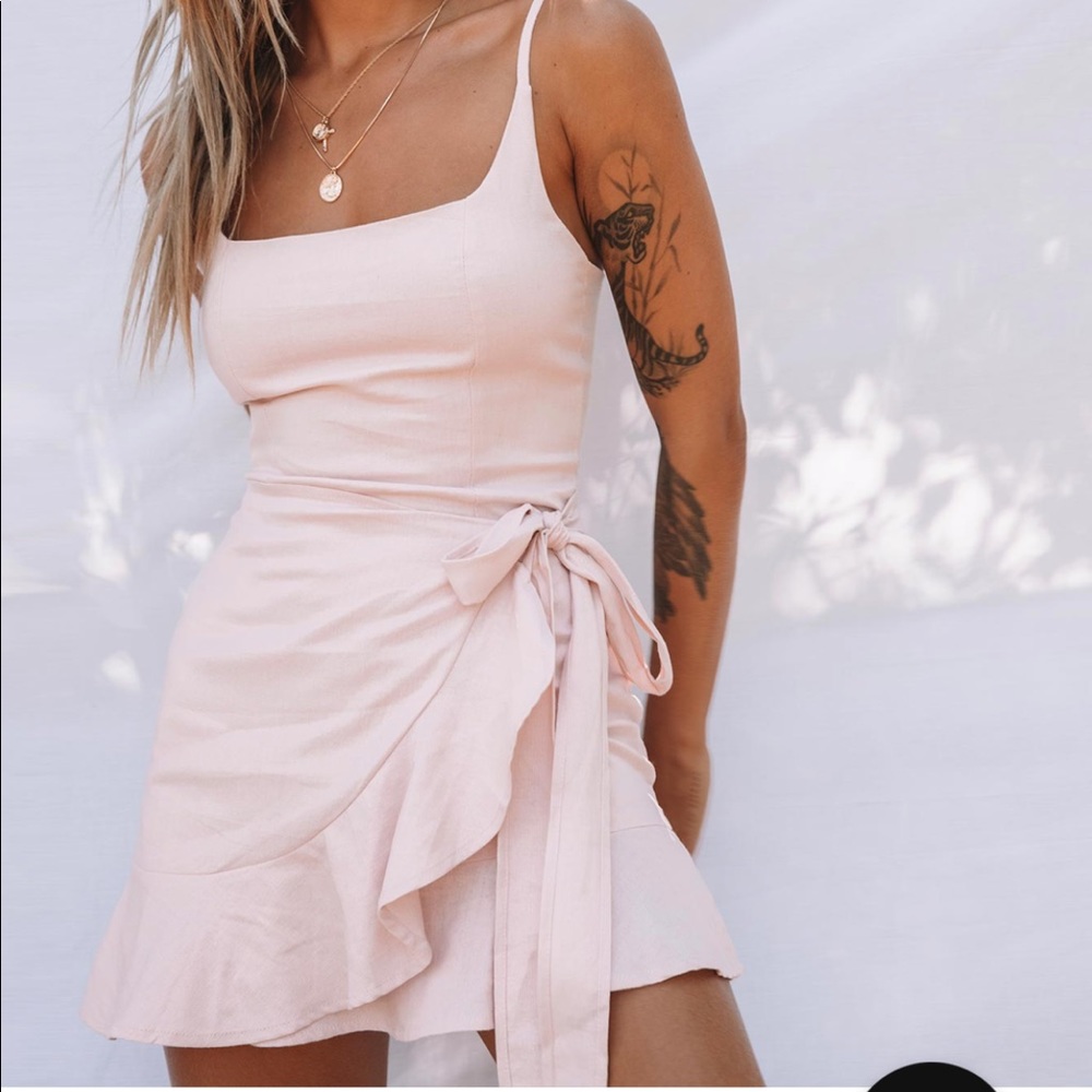 Princess Polly Cottage Hill Blush Mini Dress